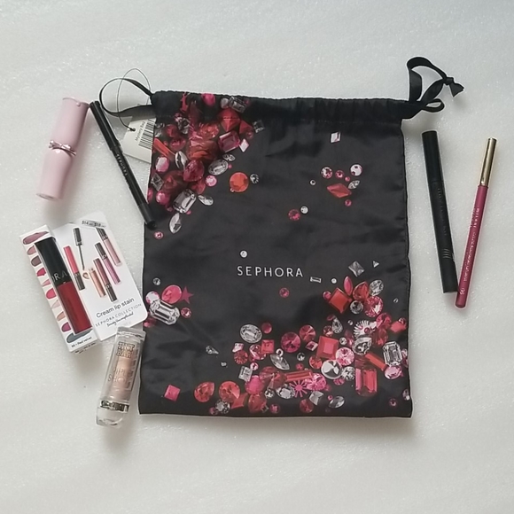 Sephora Other - 7 Piece Jewel Print Holiday Bag